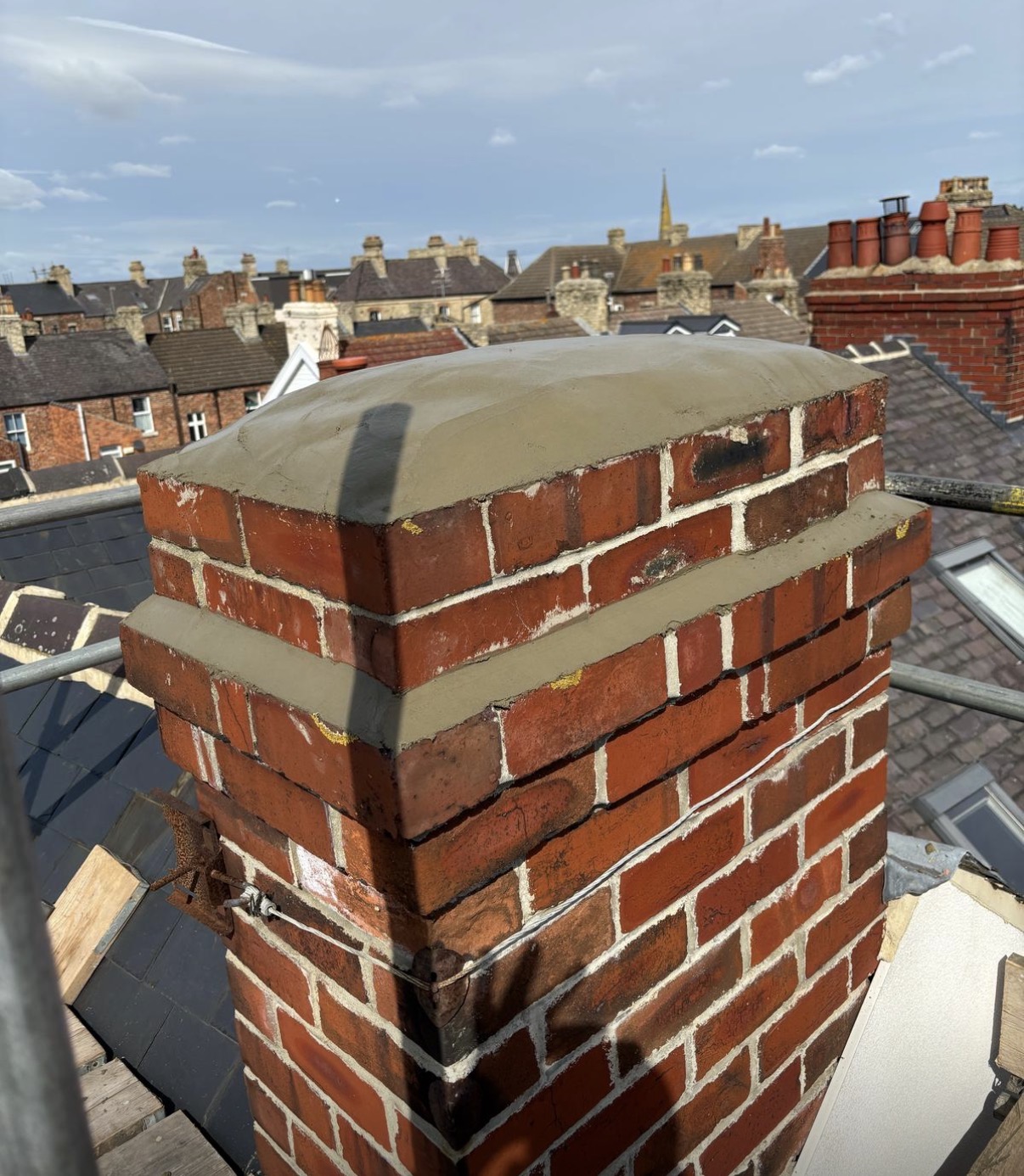 Roof repair completed with clean eaves